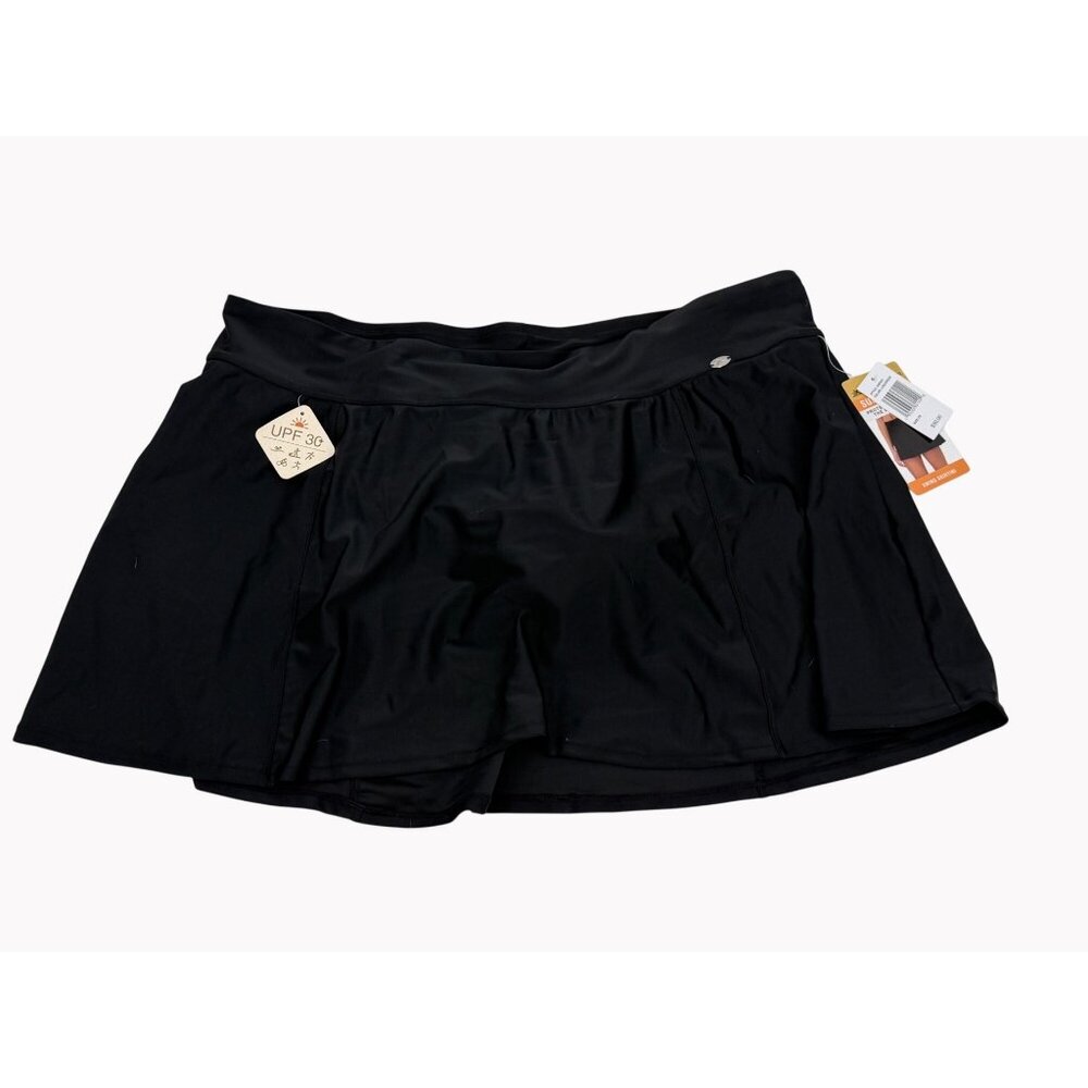 Zeroxposur Womens 2X Black Swim Skirtini UPF 30+ Protection NWT